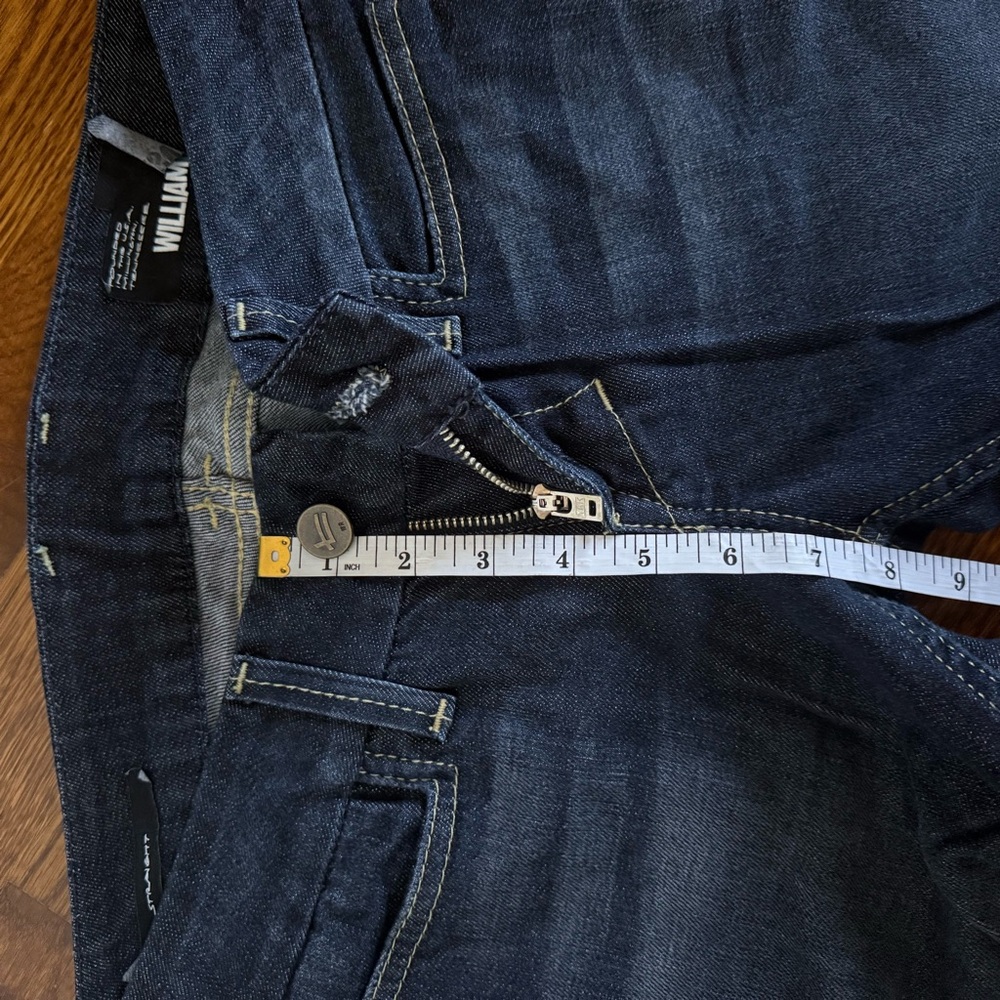 Vintage William Rast Low Rise Straight Dark Denim Jeans Size 28 - Picture 5 of 10